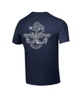 Men's Under Armour Navy Midshipmen Silent Service Anchor T-shirt