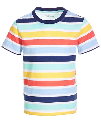 Epic Threads Toddler and Little Boys Wide Multi Striped T-Shirt, Created for Macy's