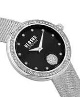 Versus Versace Women's Lea Two Hand Silver-Tone Stainless Steel Watch 35mm
