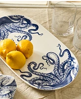 Caskata Lucy Octopus Large Coupe Oval Platter