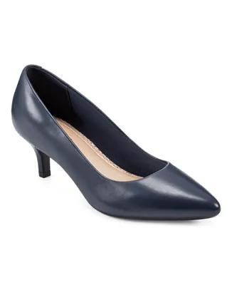 Easy Spirit Women's Lexie Slip-On Kitten Heel Dress Pumps