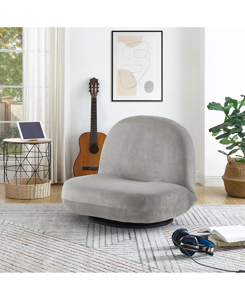Loungie Geovanny Plush Recliner/Floor Chair
