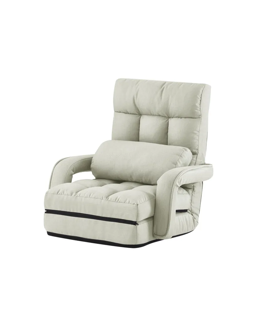 Loungie Kaidan Linen Recliner/Floor Chair