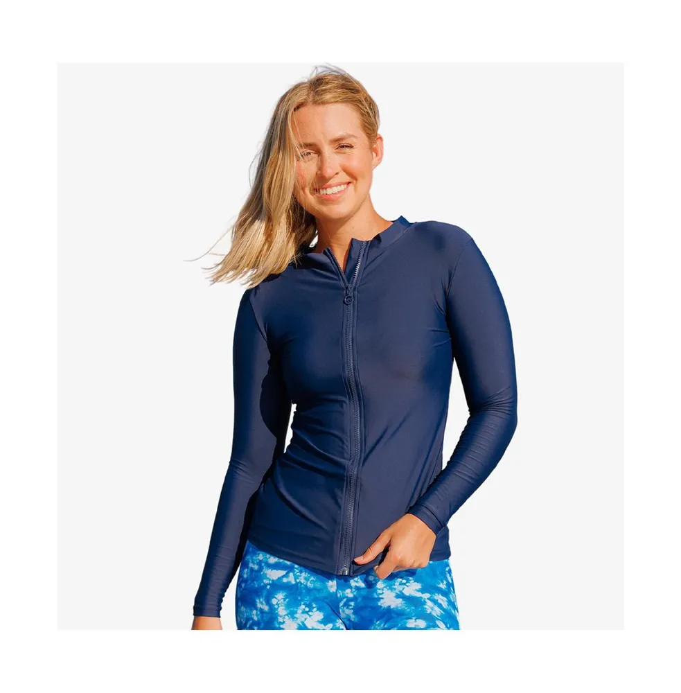 Calypsa Women's Full-Zip Nora Swim Top