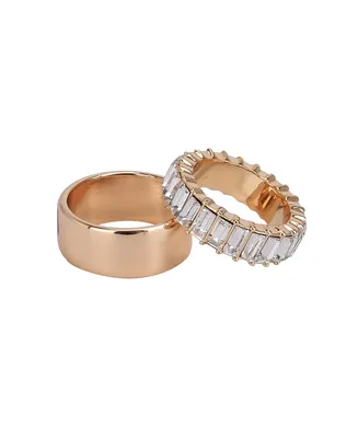 Laundry by Shelli Segal 2pc Band Ring Set