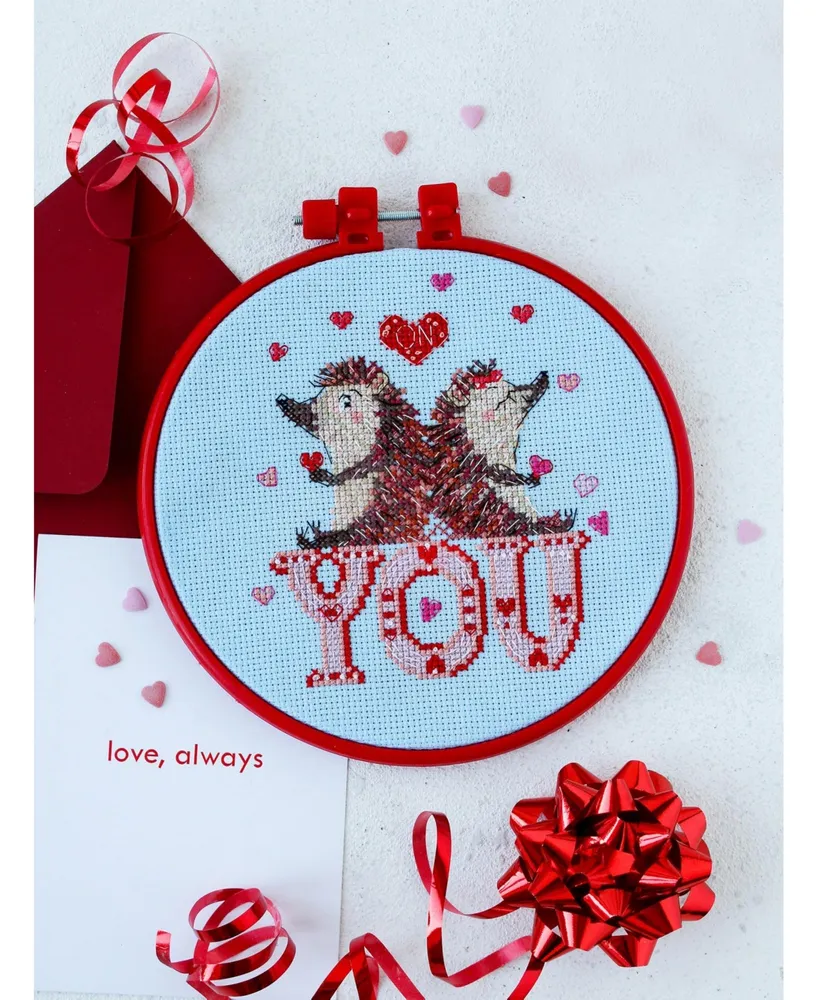 Cross-stitch kit Loving hedgehogs - Assorted Pre