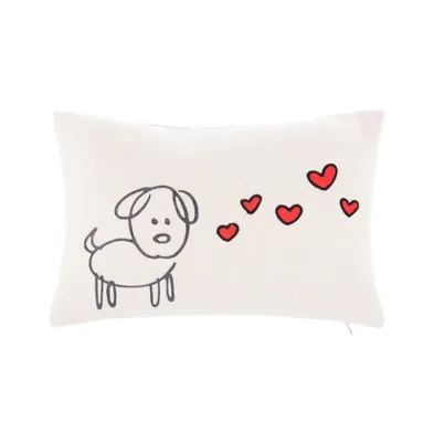 Safavieh Puppy Love 12" x 18" Pillow