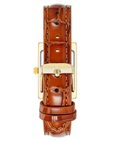 Anne Klein Women's Quartz Brown Crocograin Leather Watch, 20mm
