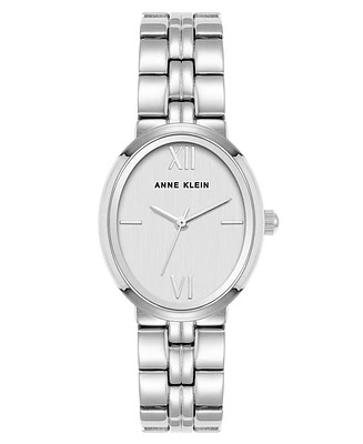 Anne Klein Women's Quartz Silver-Tone Alloy Link Watch, 26mm - Silver