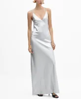 Mango Women's Metallic Gown