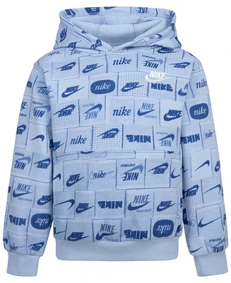 Nike Little Boys All-Over Print Hoodie