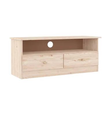 Tv Stand with Drawers Alta 39.4"x13.8"x16.1" Solid Wood Pine