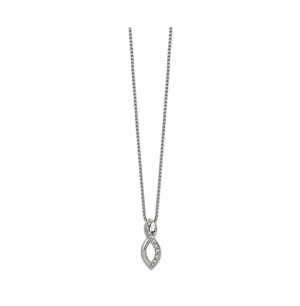 Chisel Crystals from Swarovski Infinity Symbol Box Chain Necklace