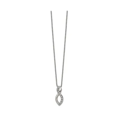 Chisel Crystals from Swarovski Infinity Symbol Box Chain Necklace