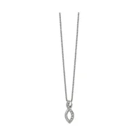 Chisel Crystals from Swarovski Infinity Symbol Box Chain Necklace