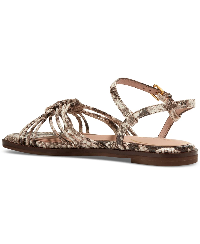 Cole Haan Women's Jitney Ankle-Strap Knotted Flat Sandals