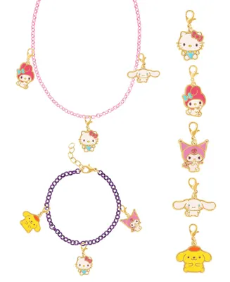 Hello Kitty and Friends Fashion Interchangeable Charms with Necklace and Bracelet Chain Set