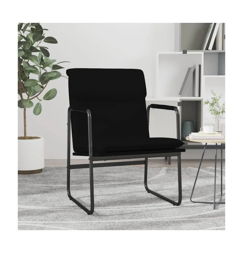 Lounge Chair Black 21.7"x25.2"x31.5" Faux Leather