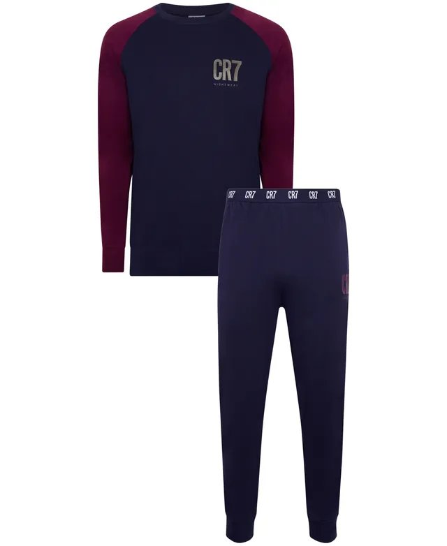 CR7 Men's 100% Cotton Loungewear Pants Set