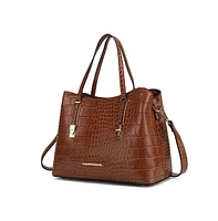 Mkf Collection Aurelia Crocodile Embossed Tote Bag by Mia K