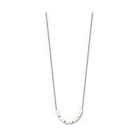 Chisel Rectangle Beads 16.5 inch Cable Chain Necklace