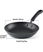 Cook N Home 02768 Professional Hard Anodized Nonstick Fry Pan, 8-inch