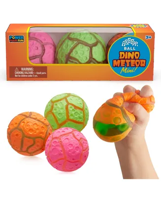 Power Your Fun Arggh Meteor Mini Stress Balls - 3 Pack - Assorted Pre