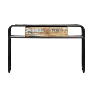 Console Table 46.5"x11.8"x29.5" Solid Reclaimed Wood