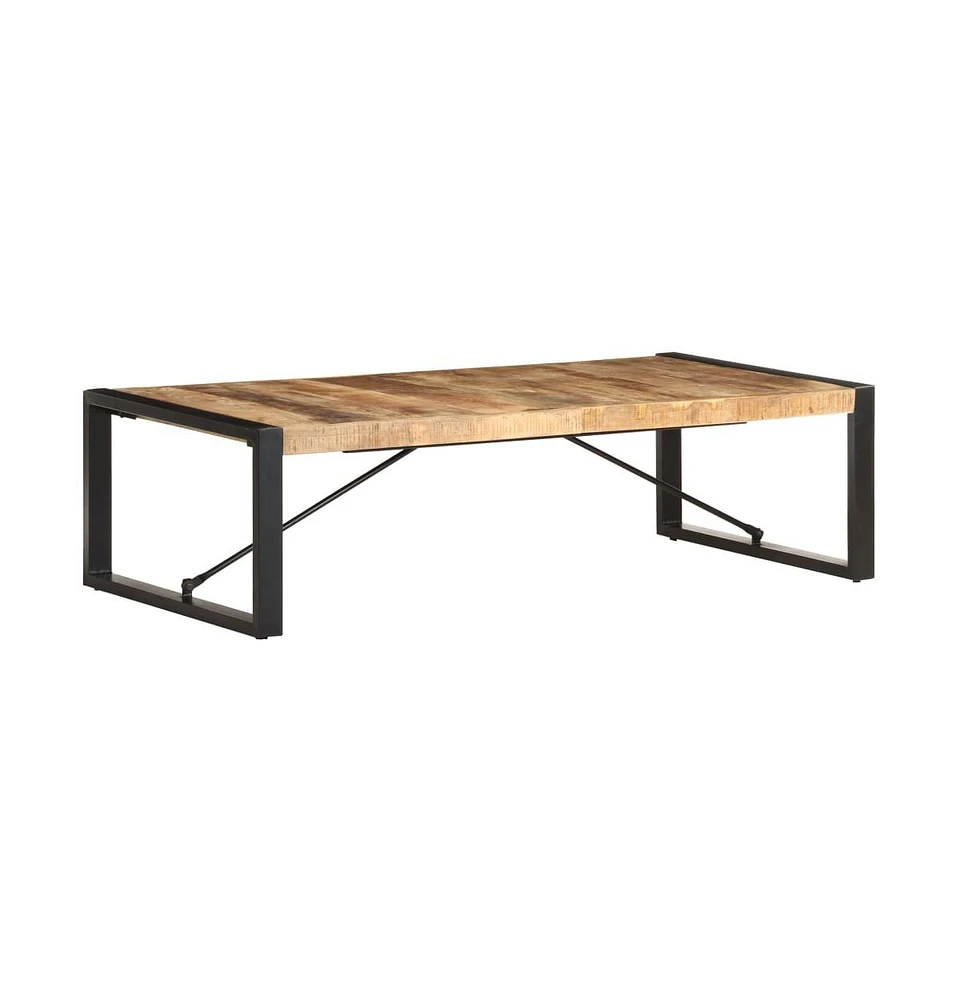 Coffee Table 55.1"x27.6"x15.7" Rough Mango Wood