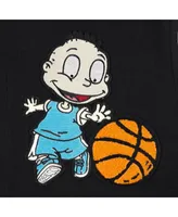 Men's Freeze Max Black, White Rugrats Tommy Basketball Full-Zip Varsity Jacket