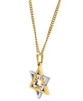 Blackjack Men's Star of David 24" Pendant Necklace in Stainless Steel