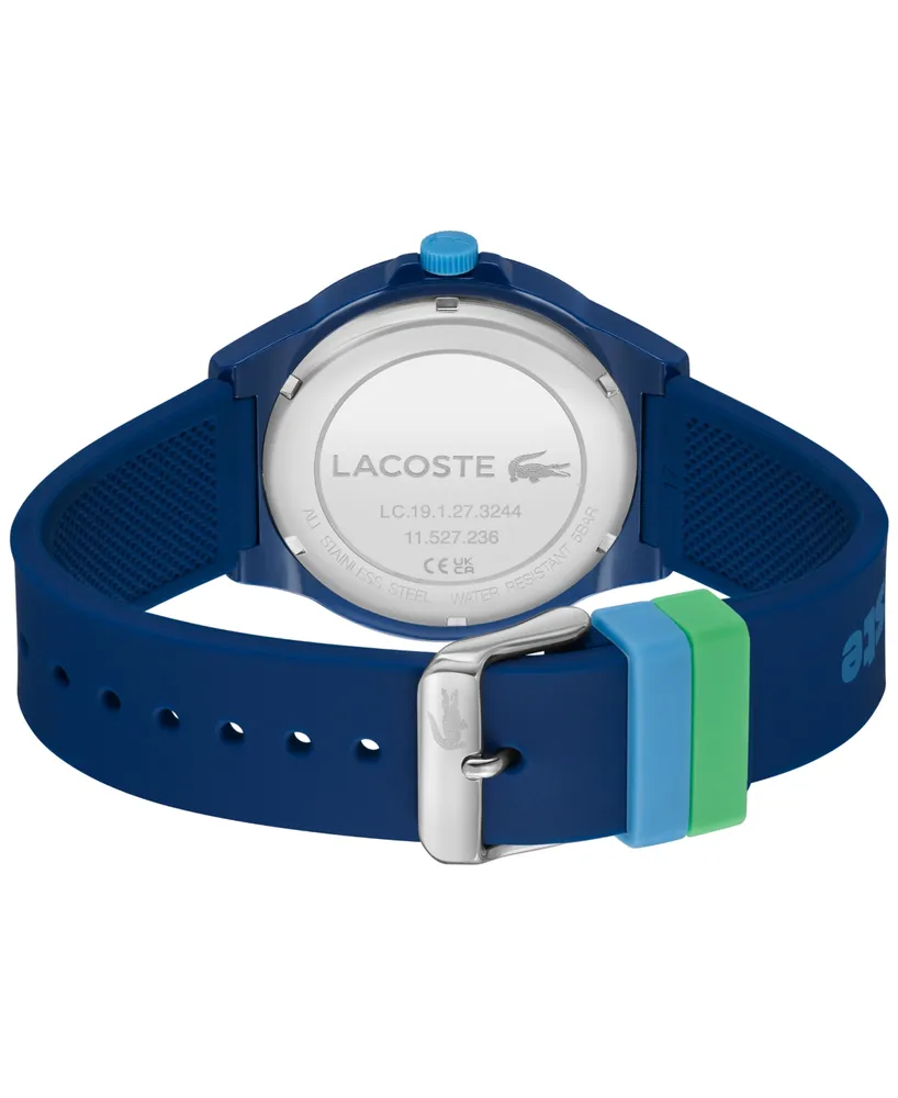Lacoste Unisex Neocroc Quartz Blue Silicone Strap Watch 42mm