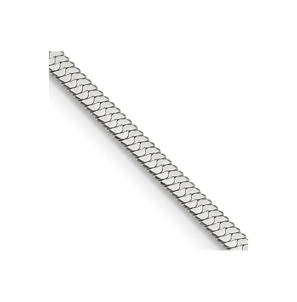 Chisel Stainless Steel 3.4mm Herringbone Chain Necklace