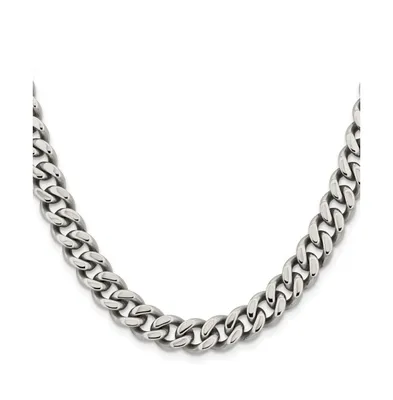 Chisel Stainless Steel 9.5mm Curb Chain Necklace