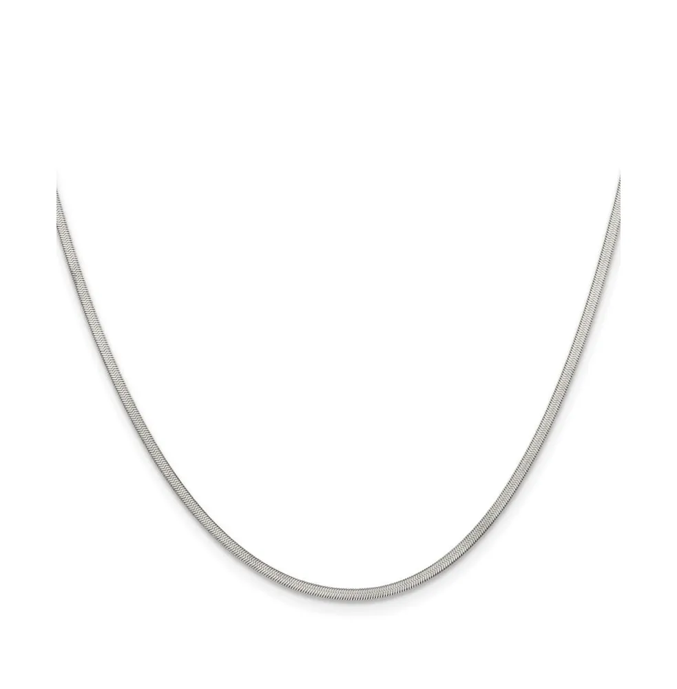 Chisel Stainless Steel 1.8mm Herringbone Chain Necklace
