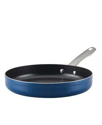 Farberware Style Aluminum Nonstick 11.25" Cookware Deep Round Grill Pan