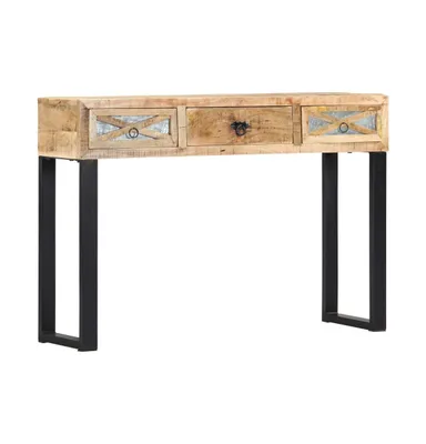 Console Table 43.3"x11.8"x29.9" Solid Wood Mango