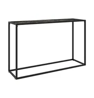 Console Table Black 47.2"x13.8"x29.5" Tempered Glass