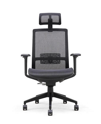 Boss Office Products 44-49" Polyester Breeze Mesh Chair with Headrest