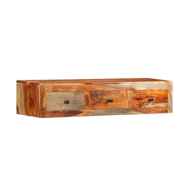 Wall Console Table 39.3"x9.8"x7.8" Solid Sheesham Wood