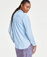 On 34th Women's Chambray Shirt, Created for Macy's