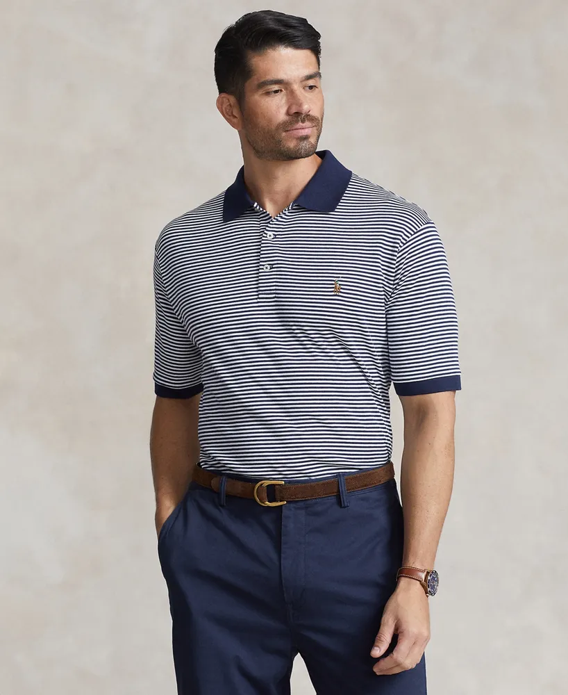 Polo Ralph Lauren Men's Classic Fit Soft Cotton Striped Polo Shirt - Macy's