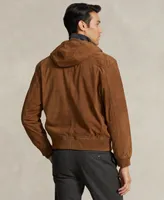 Polo Ralph Lauren Men's Reversible Suede-Taffeta Hooded Jacket