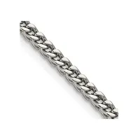 Chisel Stainless Steel 4mm Franco Chain Necklace