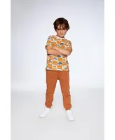 Boy French Terry Pant Spicy Brown