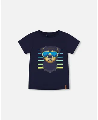 Boy T-Shirt With Print Navy - Toddler|Child