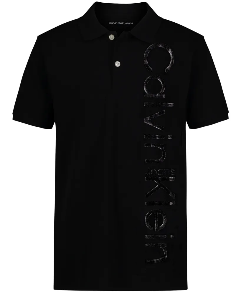 Calvin Klein Big Boys Ghost Graphic Polo Shirt