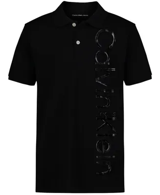 Calvin Klein Big Boys Ghost Graphic Polo Shirt