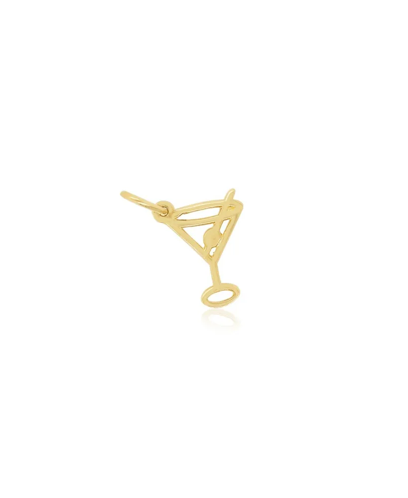 The Lovery Mini Gold Martini Glass Charm