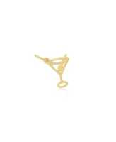 The Lovery Mini Gold Martini Glass Charm 14K Gold